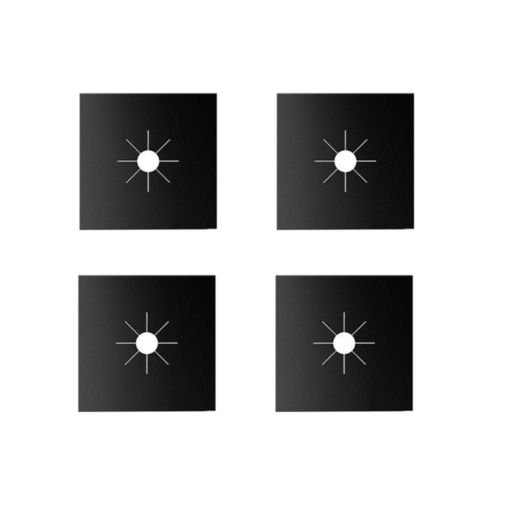 4PCS Anti-dirty Gas Stove Protector Oil-resistant Kitchen Stove Liner Covers  Restaurant