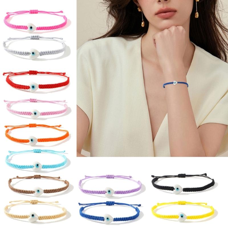 Colorful Bohemian Friendship Bracelet Featuring Mystical Eye Decoration Comfortable Stretch Designs Accessory