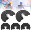 5PCS Semi Circular Oscillating Saw Blades for Cutting Wood Plastic Soft Metal 88mm Oscillating Multitool Quick Release Saw Blade