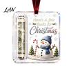 Holiday Hanging Money Holder Christmas Cash Gift Ornament, Clear Acrylic Holder, Xmas DIY Box Tree Decoration, Funny Ways To for Christmas,