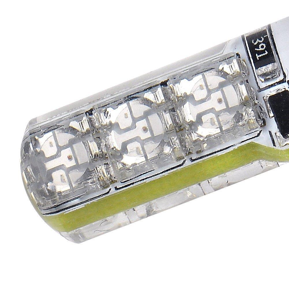 2Pcs Remote Control Car T10 5050 6LED RGB Clearance Light Silica Gel Bulb Lamps