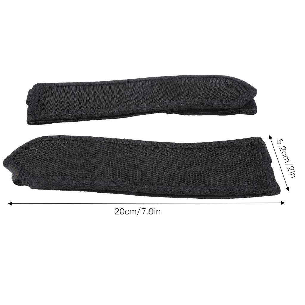 1Pair Canvas Bicycle Pedal Straps Toe Foot Cover Clip Belt Double Hook and Loop Fasteners
