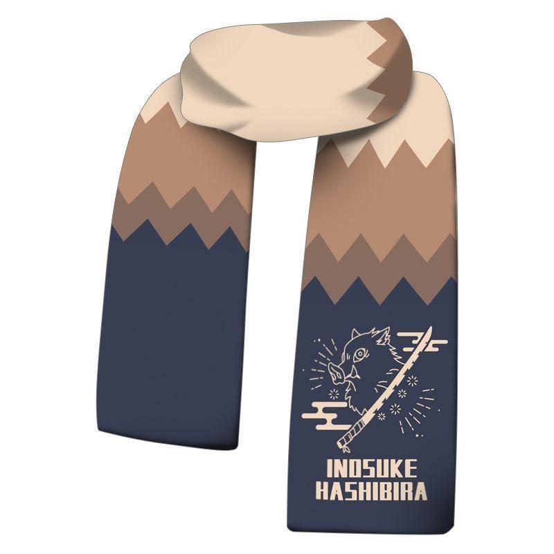 Demon Slayer Winter Children's Double-sided Fleece Warm Scarf