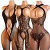 Women Breastless Bodystocking Crotchless Bold Sex Lingerie Erotic Babydoll Tights Open Bra Porn Desire Underwear
