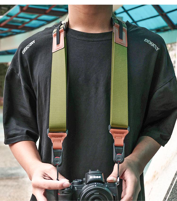 Schnell lösbarer Crossbody-Kameragurt für DSLR- und Spiegellose Kameras