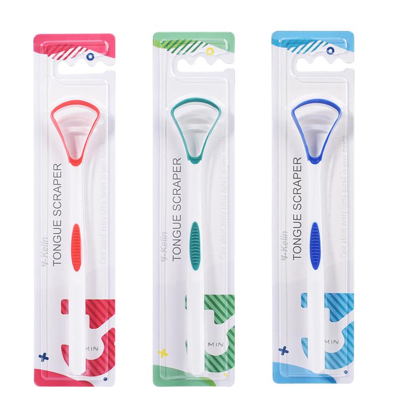 Y-Kelin Tongue Scraper Oral Cleaner Brush Fresh Breath Cleaning Coated Toothbrush Hygiene Care Tools