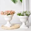 New 1PC Large Outdoor Planter Roman Column Flower Pot Planting Pots Balcony Household White Plastic Porch Decor Flowerpot