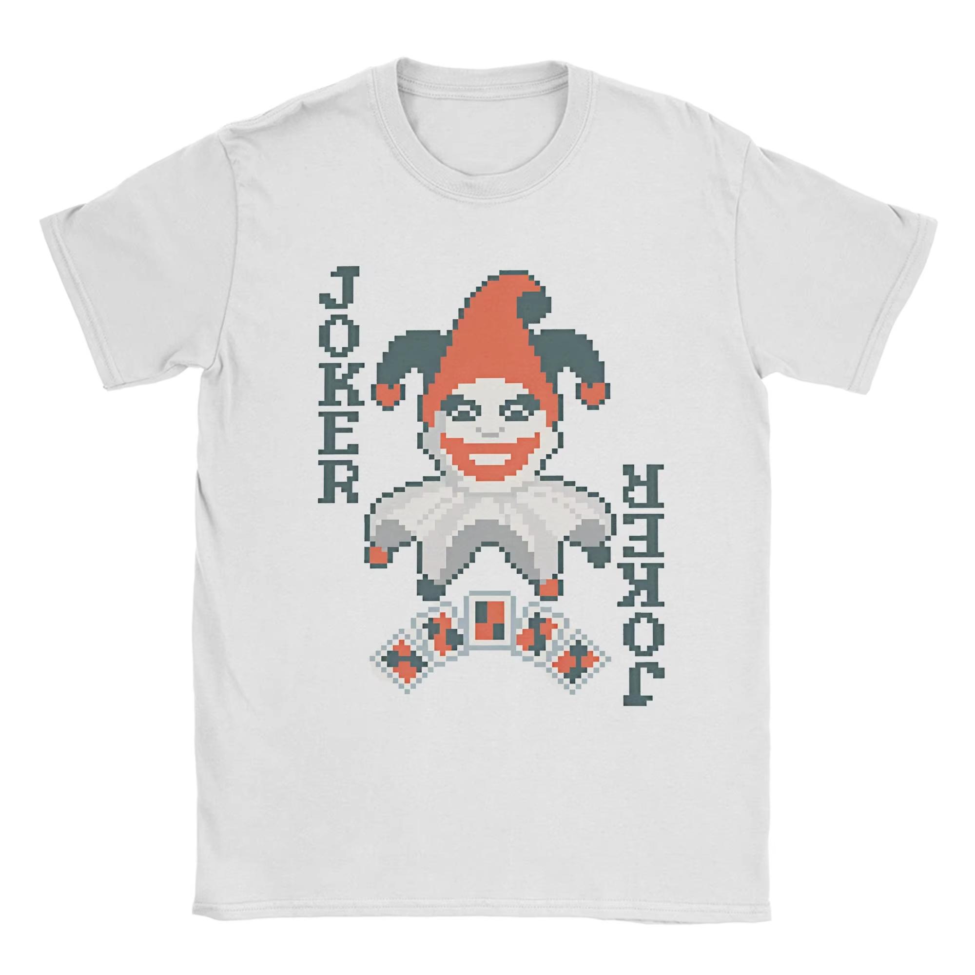 

Balatros Game Card Joker T-Shirts for Men Funny Pure Cotton Tee Shirt Crew Neck Short Sleeve T Shirts Classic Clothes Tops Tees 4XL