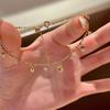 Heart-shaped Tassel Zircon Bracelet for Women, Fashion Versatile Elegant Accessory Necklace, Lightweight Luxury High-end Bracelet