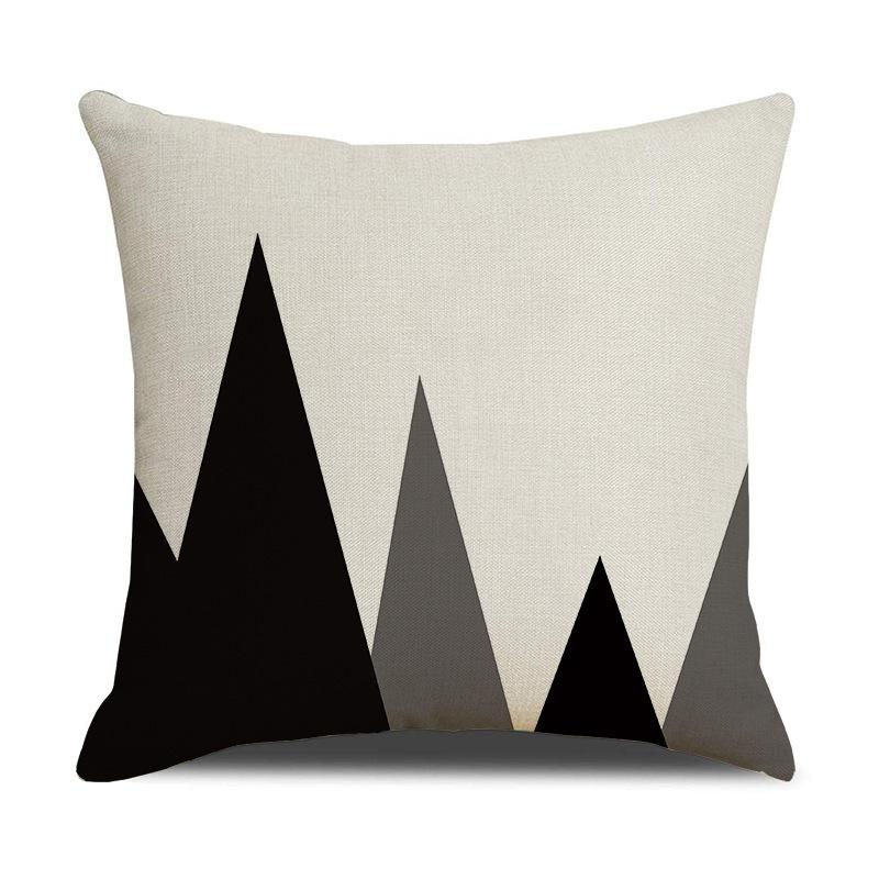 Throw Pillow Case Printed Polyester Lumbar Cushion Living Room Home Sofa Pillow Case
