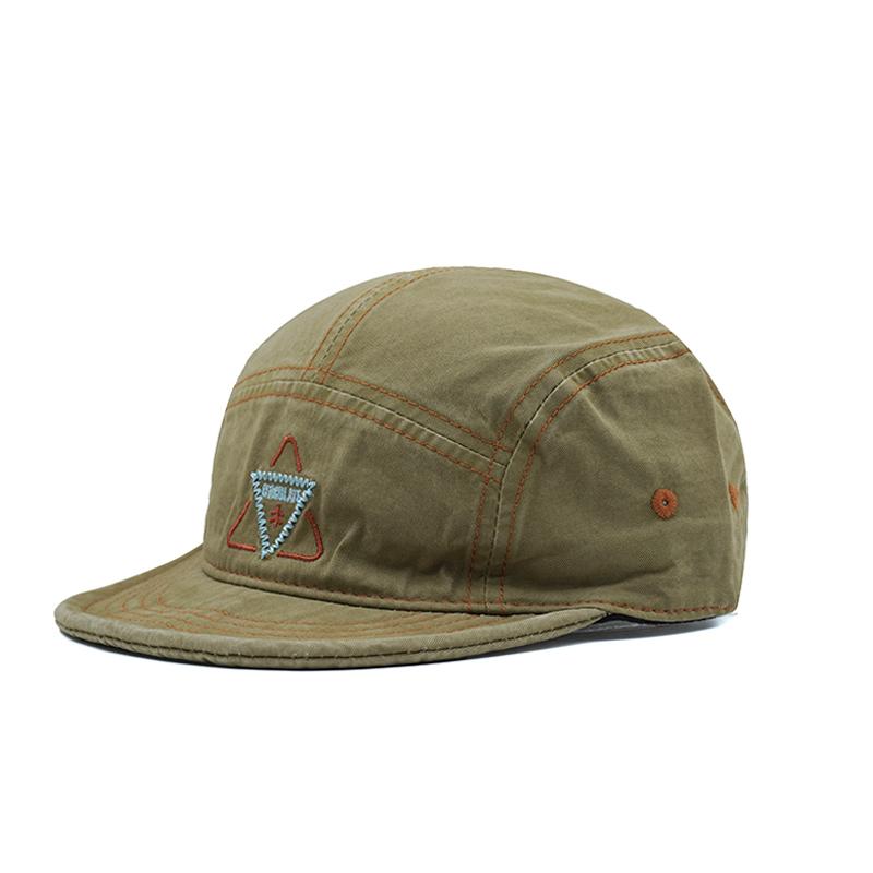Embroidery Short Soft Brim Baseball Cap 5 Panels Cotton Dad Caps Adjustable Snapback Hat Hats Big Size Outdoor Travel Sunshade