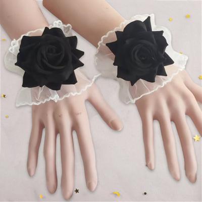 Wrist Corsage Elegant Lace Handmade Fine Workmanship Adjustable Hand Decoration Reusable Artificial Rose Wedding Wristlet