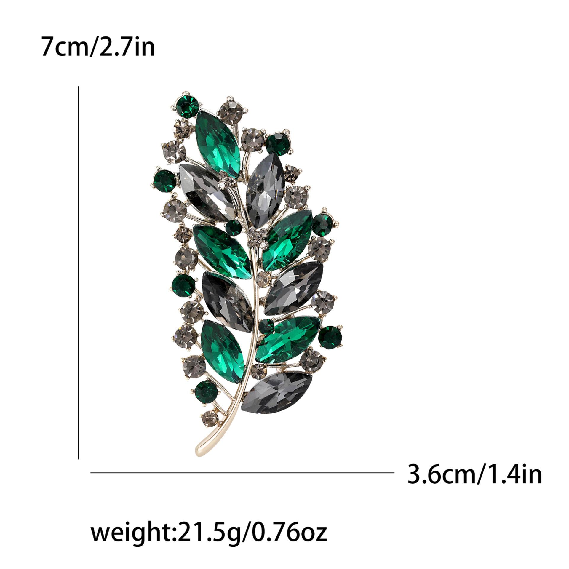 

Мода темперамент бриллиантовая инкрустированная хрустальная брошь в виде пера женская простая стильная корсажная подвеска персонализированный значок на шею ювелирные изделия