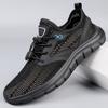 Fashion Breathable Man Sports Shoes New Arrival Men Mesh Flats Flying Fabric Casual Shoe Quick Dry Wading Aqua Shoes Hollow Out Sneakers