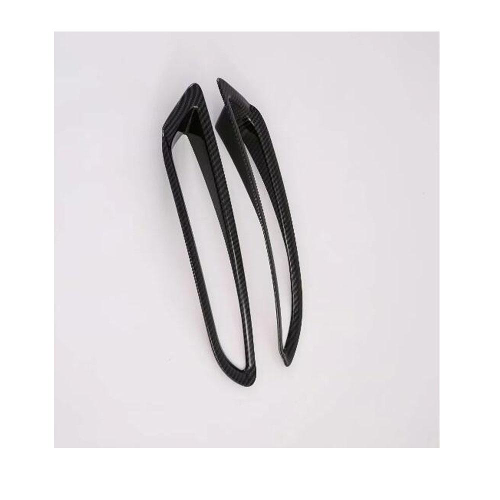 For Mazda 3 Mazda3 Axela M3     Car ABS Chrome/Carbon Fiber Cover Trim Back Tail Rear Fog Light Lamp Frame Stick