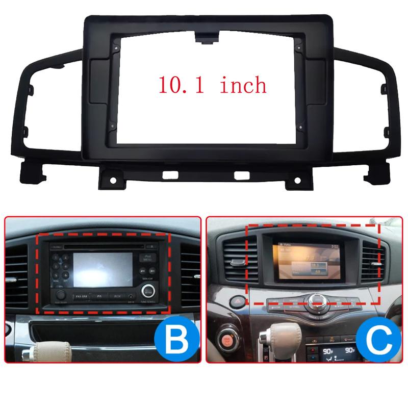 Car Radio Fascias Frame For Nissan Quest Elgrand E52 2011-2016 10 Inch Stereo Panel Wiring Harness Power Cable Canbus Decoder