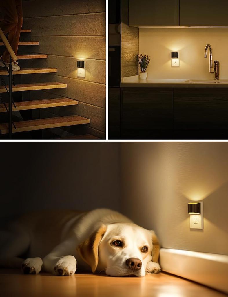 L LOHAS LED Night Light, Wall Plug Type, Set of 2