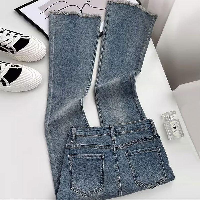 Retro Denim Jeans For Women With High Waist And Stretch Fit For Casual And Office Wear