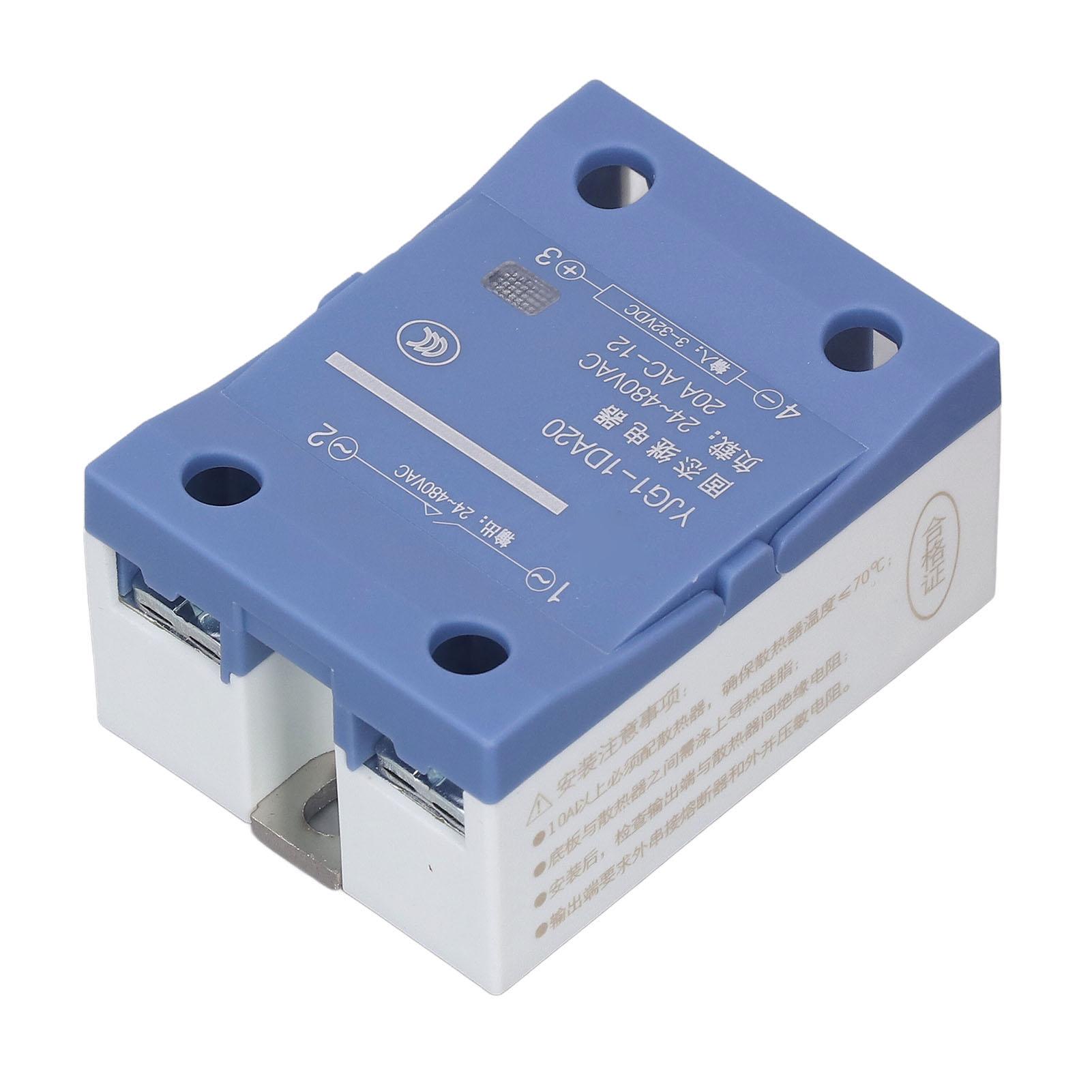 

Твердотільне реле Однофазне 20А DC332В до AC24Безконтактне твердотіле реле 480 В для