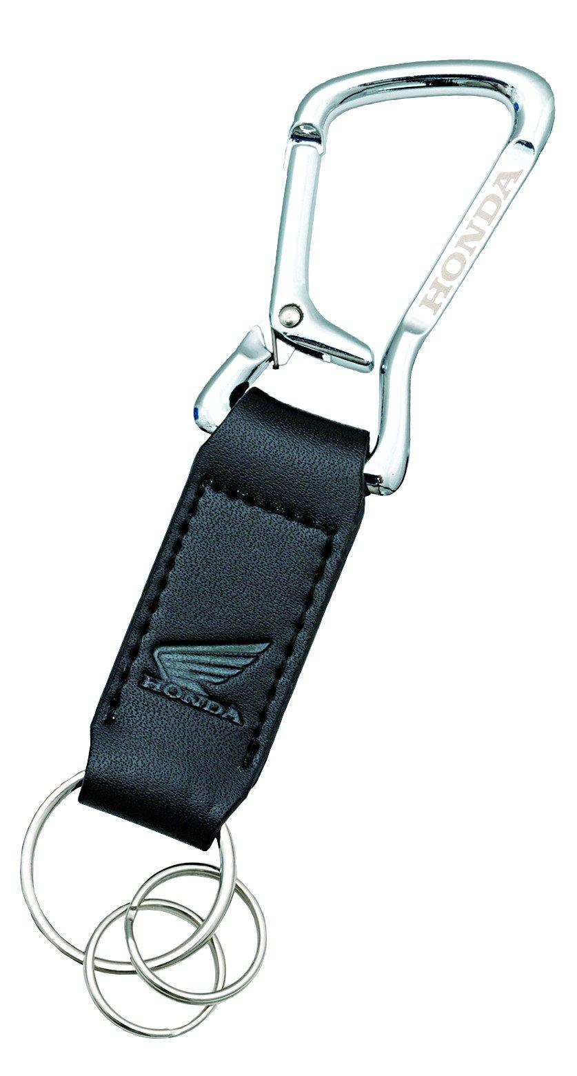 

Honda Leather Carabiner Keychain Black 0SYTN-W9H-KF чёрный