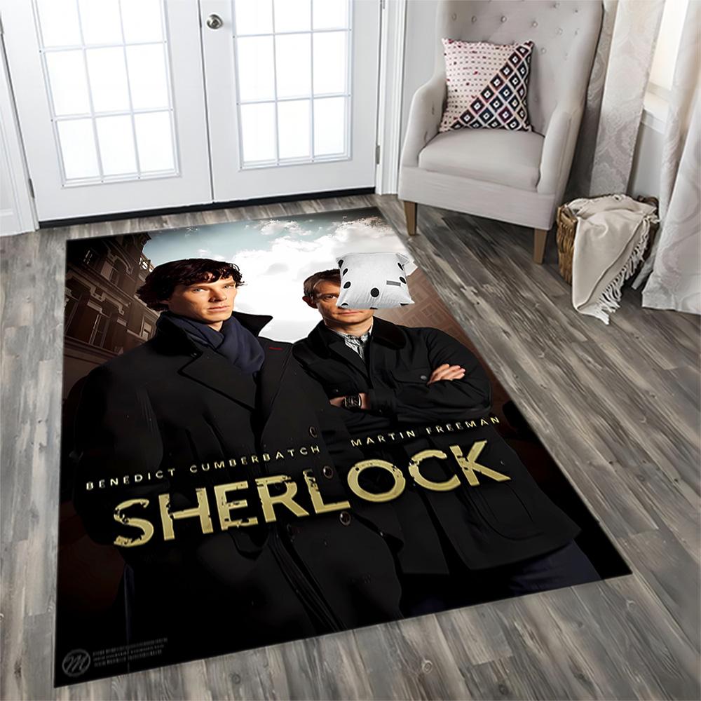 Sherlock Holmes Adventure Rug for Living Rooms, Bedrooms, Home Décor, and As Gifts.