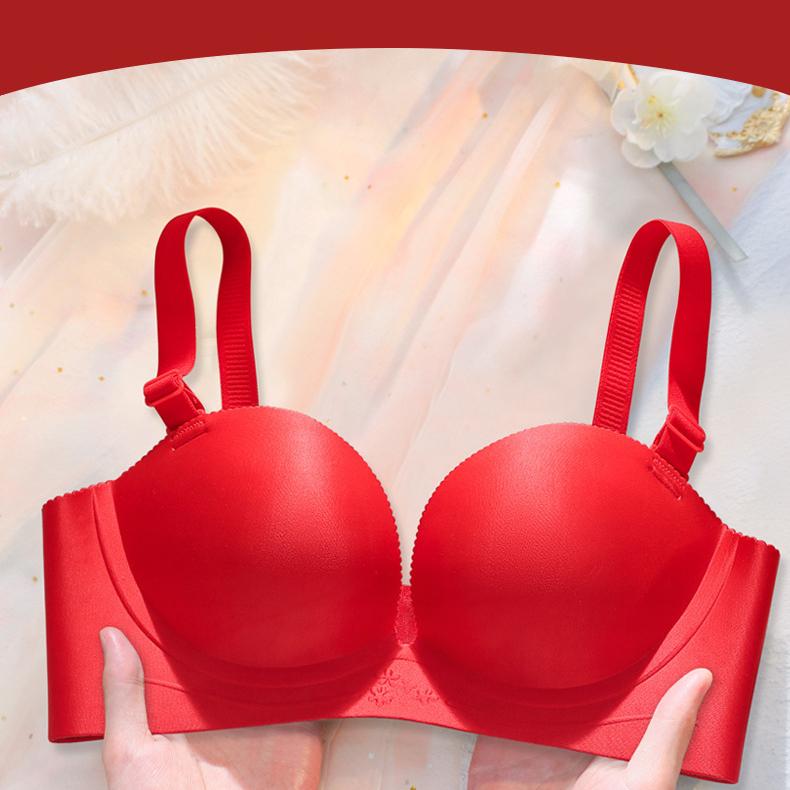 Wedding Bra Women's Small Breasts Gathered Together Latex Seamless Bra