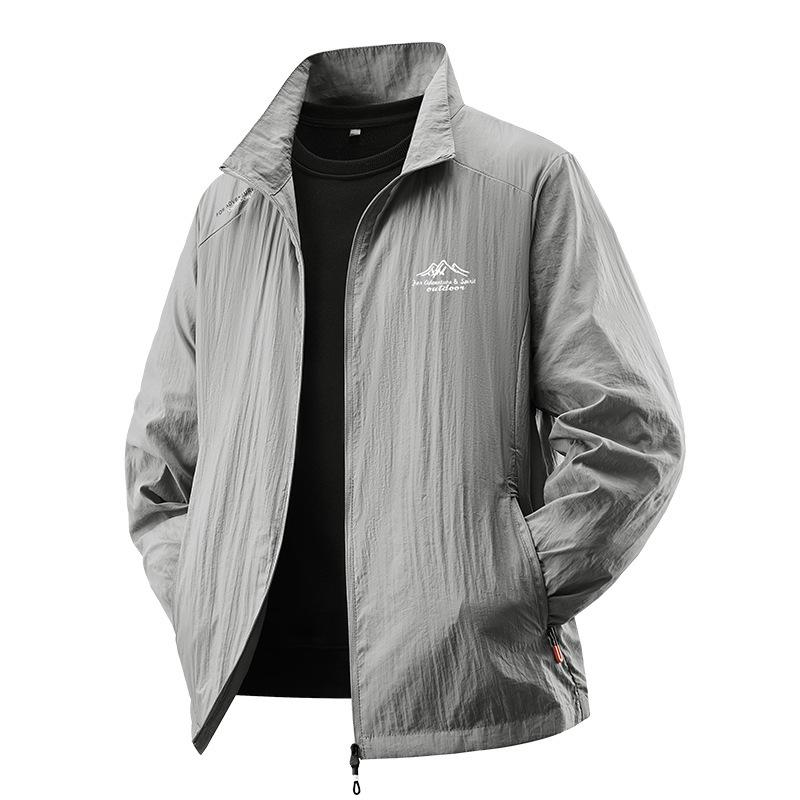 Men's Quick-Dry Ice Silk UV-Resistant Summer Sports Jacket