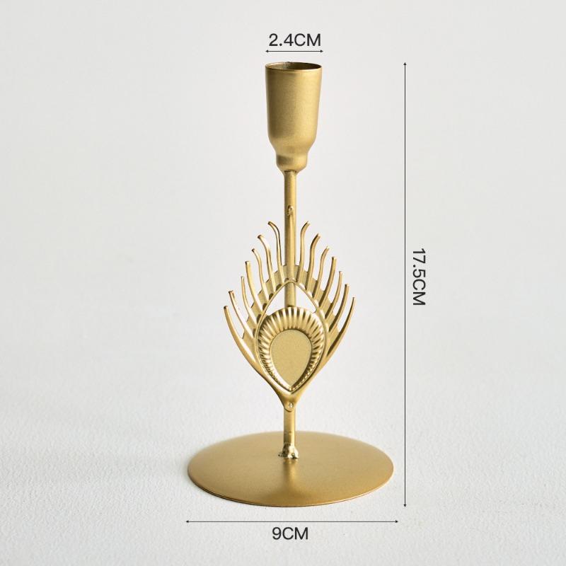 Metal HandicraftsRetro Candlelight Dinner Props Romantic Table Decorations Candlestick Ornaments