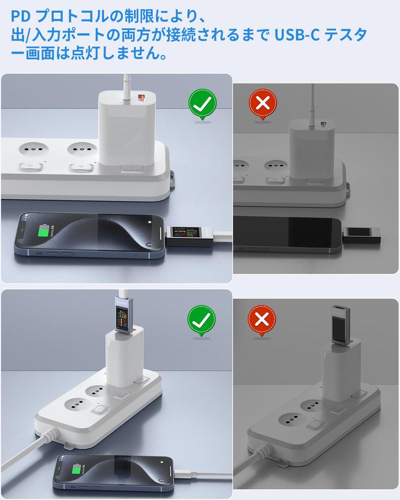 YEREADW Dwukierunkowy miernik mocy USB C z testerem multimetru prądu i napięcia z krzywą, metalowa obudowa, amperomierz, tester USB-C, wyświetlacz Type-C, 4-30V
