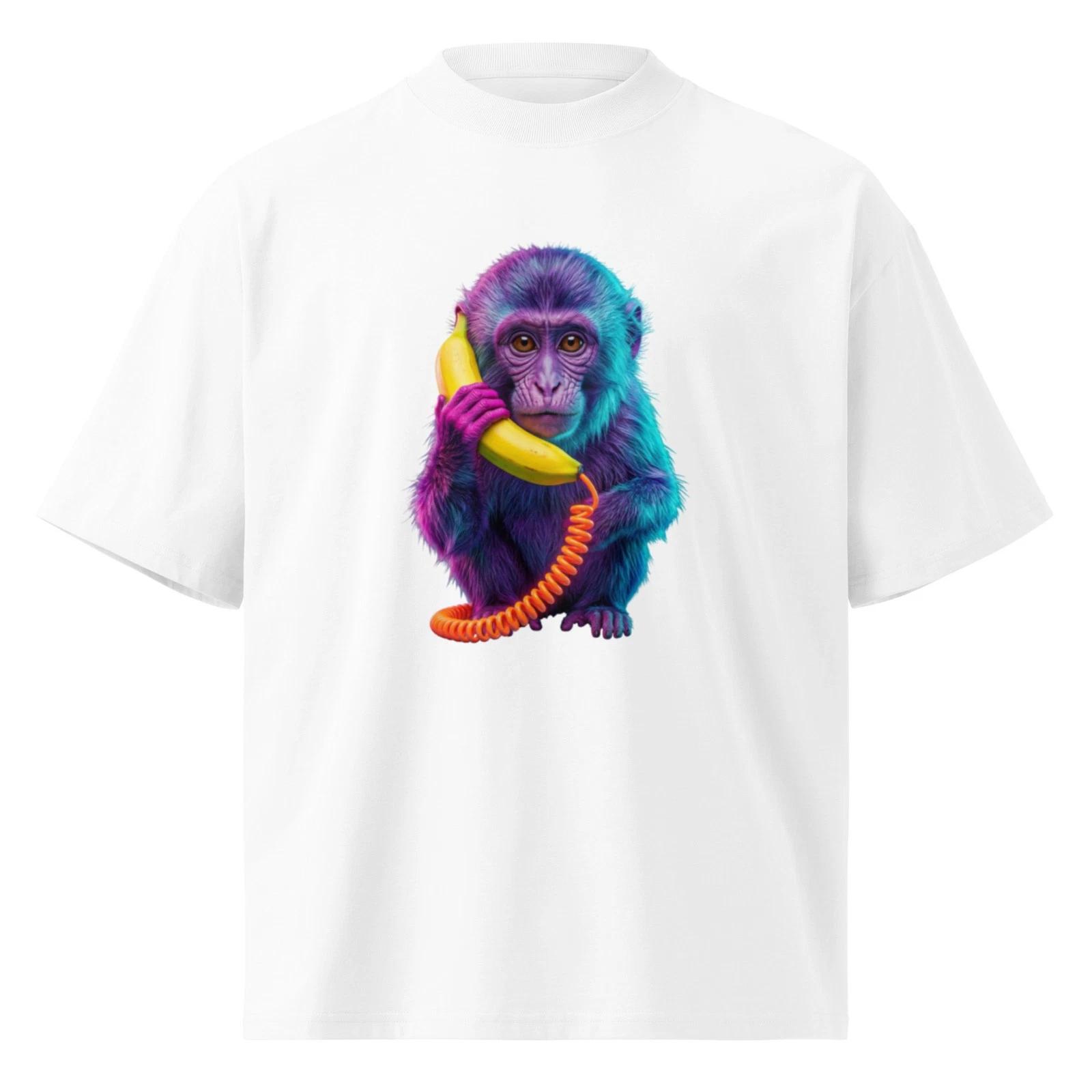 Neon Monkey Oversized T shirt | Call Me Wild | Organic Cotton L