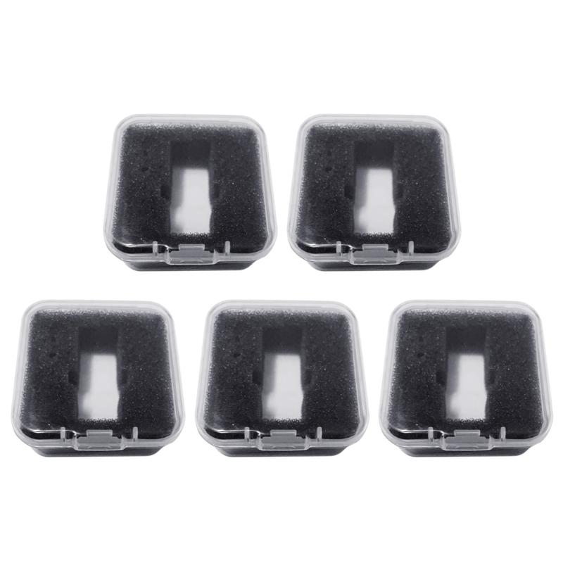 5/10 Stück Phono Shell Case Headshell Cartridge Keeper Transparent Plattenspieler Plattenspieler Stifte Halter Phonographen Lagerung