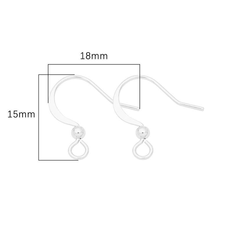 20Pcs Copper Hook Charm Jewelry Findings for DIY Earring Jewelry Craft Making