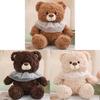 Teddy Bear Plush Toy With Mesh Scarf Decoration For Kids Birthday Gift And Cuddle