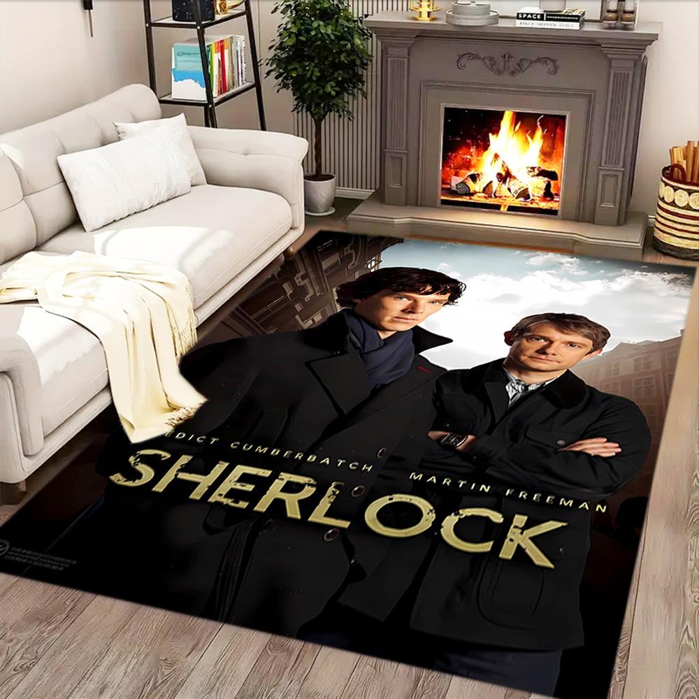 Sherlock Holmes Adventure Rug for Living Rooms, Bedrooms, Home Décor, and As Gifts.