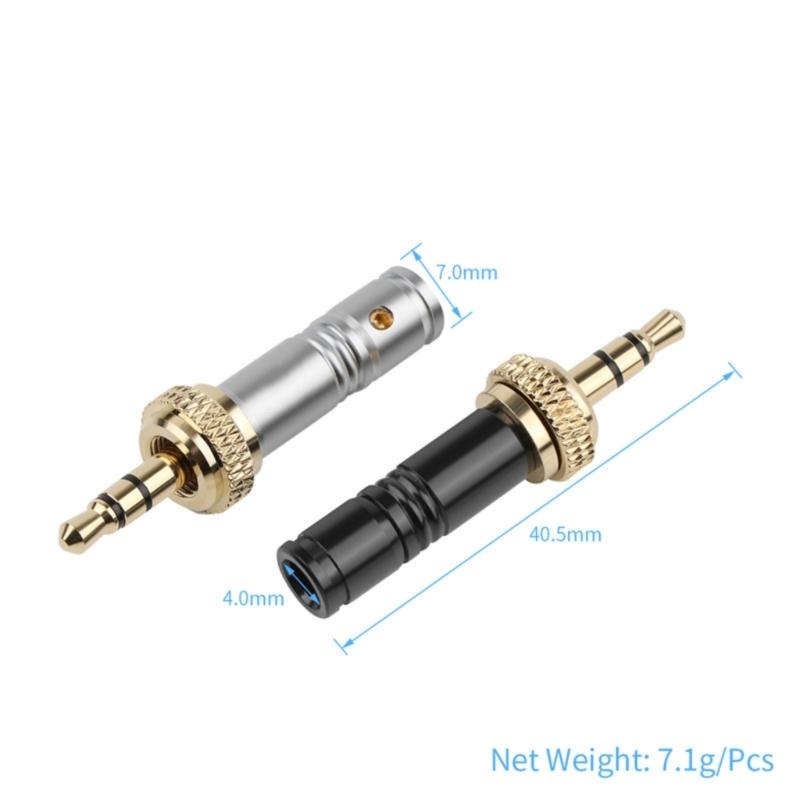Mini 3.5mm Stereo Locking Auditory Plug Gold Plated Connector for Speakers Amplifiers Widely Used