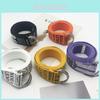 Stylish Canvas Belt For Men And Women With Double Ring Buckle In Trendy Colors