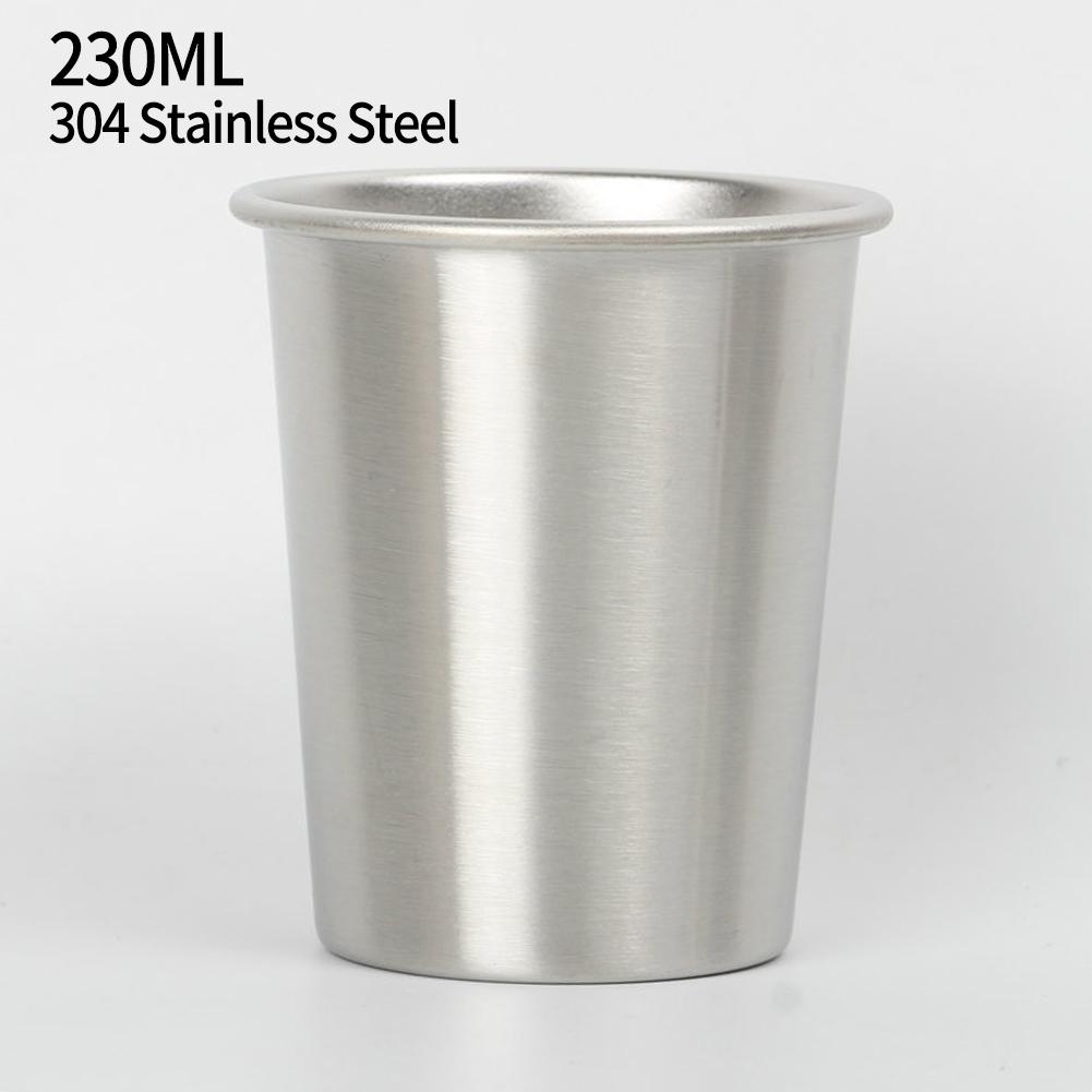 Stilbecher für Milchshakes aus 304 Edelstahl mit breiter Basis 230/360/500/600ml