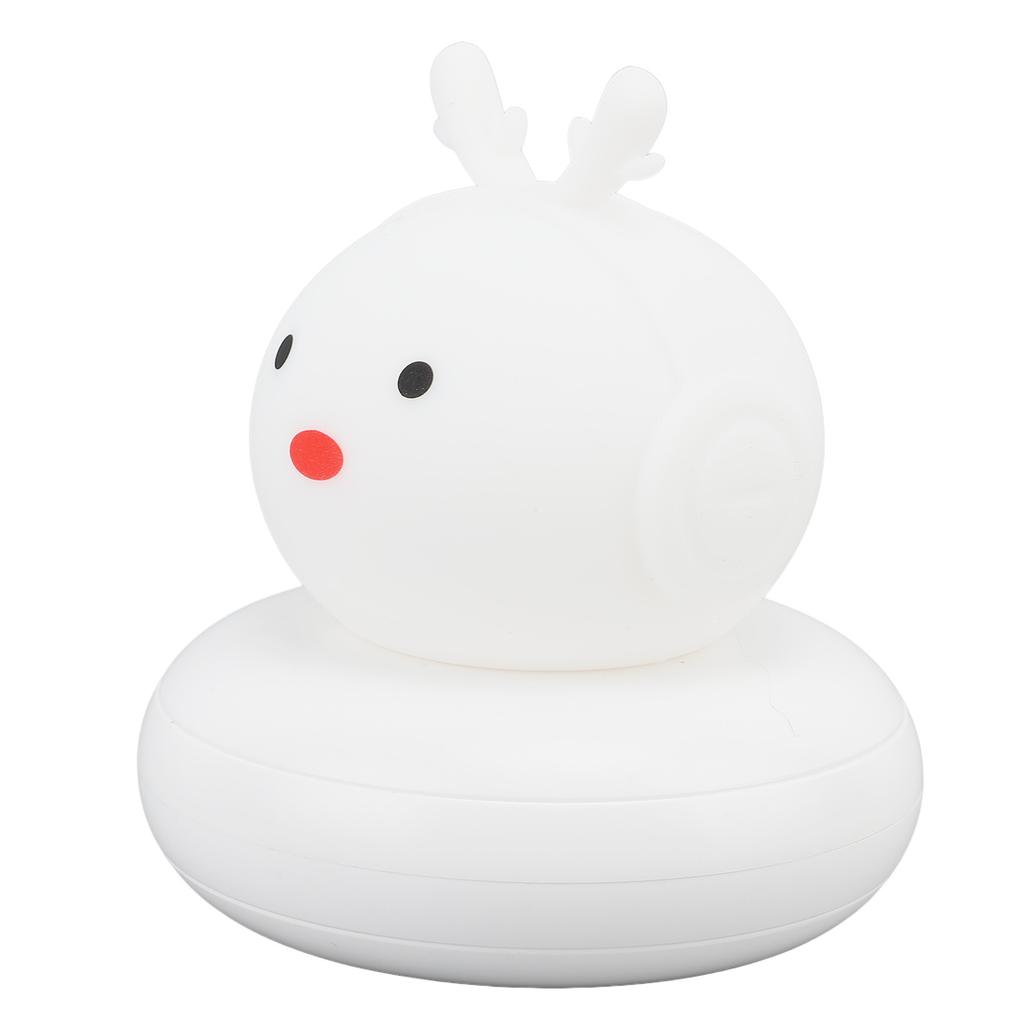 Kids Night Light Colorful Lighting Silicone Rechargeable Cute Deer Lamp Room Decor for Bedside