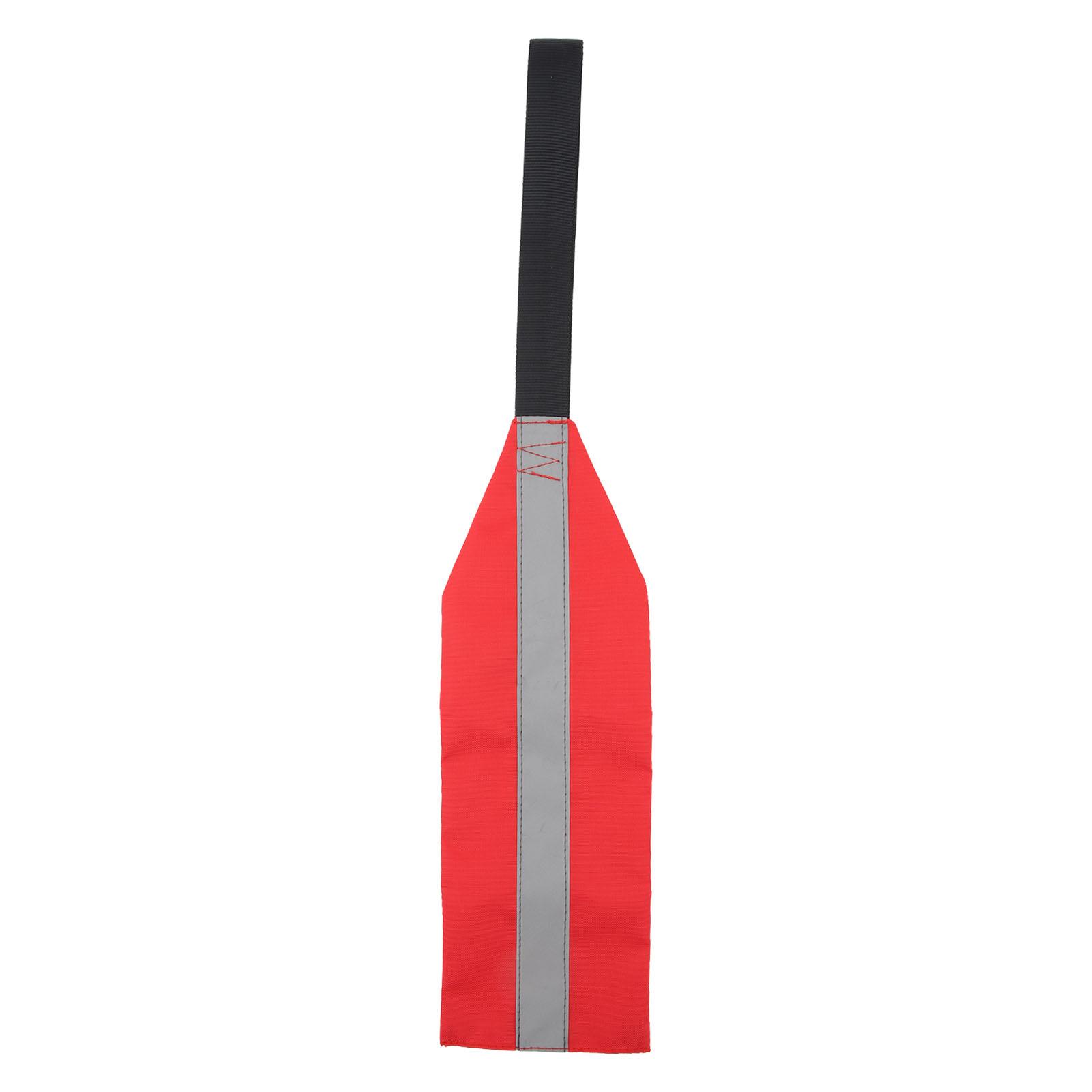 

2Pcs Safety Travel Flag for Kayak Canoe Red Warning Flag with Webbing for Towing Canoes Truck Safety Accessories Kit
