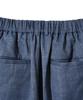 DIAMOND LAYLA Two-Tuck Wide Banding Slacks P14 Denim Texture Indigo