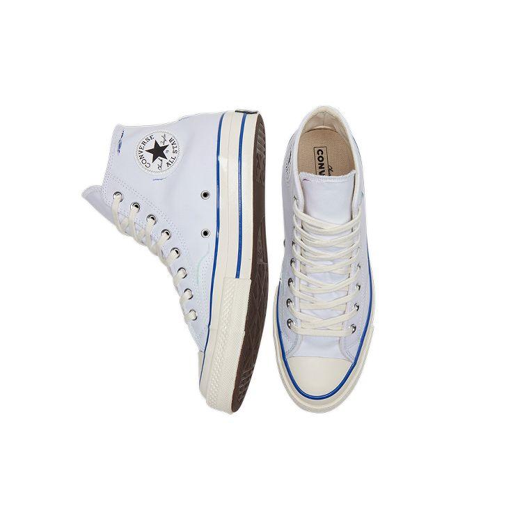 Converse 1970S Chuck Taylor All Star Chuck 70 Tearable Upper Durable High Top Canvas Shoes Unisex Sneakers Purple White Blue A02313C