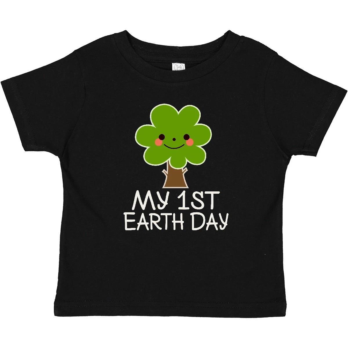 Inktastic My 1st Earth Day 2025 Baby T-Shirt Babys Environt Conservation Tees 130