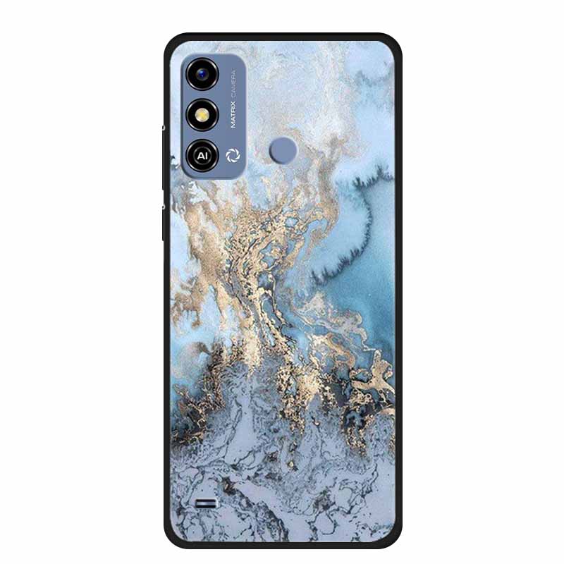 Soft Silicone Cover For ZTE Blade A53 / A53Pro / A53Plus Case Marble TPU Black Protector Case for ZTE Blade A53 Plus Cover Funda