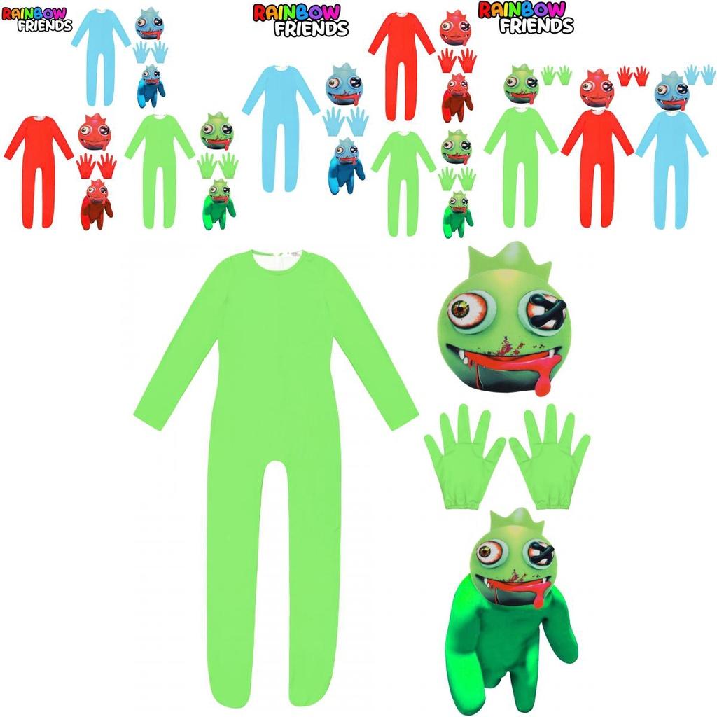 Roblox Rainbow Friends Cosplay Costume Jumpsuit Mask Suit For Kids Party Dress-up