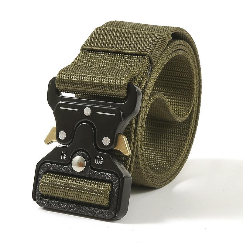 Men's Belt Metal Buckle Outdoor Hunting Multi Function Tactical Belt Combat Survival Marine Corps Canvas Nylon Women Sport Belt