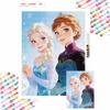 Frozen Elsa and Anna Diamond Painting Full Diamond Art Craft Ornaments Handmade Living Room Decoration Background
