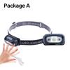 Rechargeable Sensor LED Headlamp -LED Headlight with 5 Modes Built-in 18650 for Fishing, Camping,Night Running (IPX4 Waterproof)
