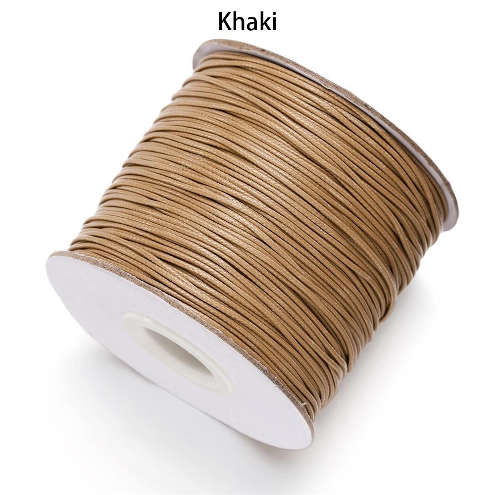 10m/lot 26 Color Leather Line Waxed Cord Cotton Thread String Strap Necklace Rope For Jewelry Making DIY Bracelet Supplies