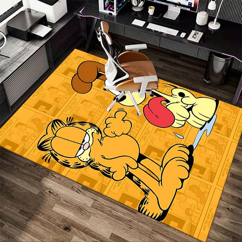 Garfield Odie'S Playful Moment Carpet For Playroom Bedroom Living Room Sofa Home Decorkids Game Area Rug Nonslip Floor Mat