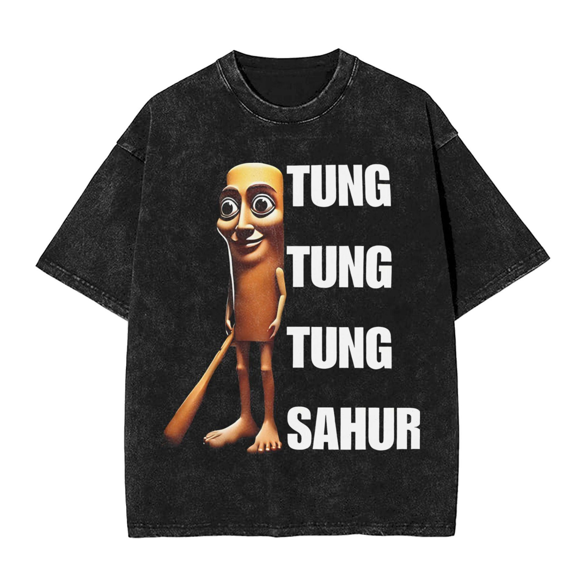 Graphic Printed Tung Tung Tung Sahur Funny Italian Brainrot M